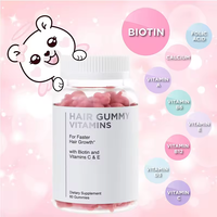 Complément Alimentaire Marque Blanche Gummies Biotine Multivitamines pour Cheveux, Gummies Biotine pour Femmes