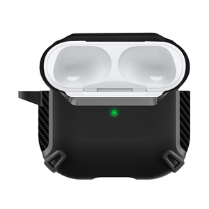 Funda de silicona suave de lujo para auriculares <span class=keywords><strong>2021</strong></span> con llavero de fibra de carbono TPU funda protectora completa para <span class=keywords><strong>airpods</strong></span> <span class=keywords><strong>1</strong></span> 2 3 PRO para <span class=keywords><strong>airpods</strong></span> 4 - Product Image 2