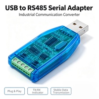USB'den RS485'e Seri Dönüştürücü Adaptör Endüstriyel Modül TX RX PLC Sensörü için LED Göstergesi Modbus İletişimi