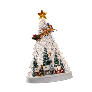 New Arrival LED Acrylic Transparent Church <b>Christmas</b> Tree with <b>Star</b> in the Top with Music <b>Christmas</b> Decoration Home Decoration - Product Image 3