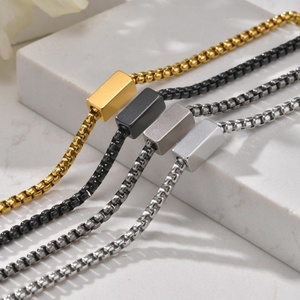 European Style Versatile Link Chain <b>for</b> <b>Men</b> DIY Engraved Block <b>for</b> Bracelet Personalized Charm <b>Bangle</b> - Product Image 6