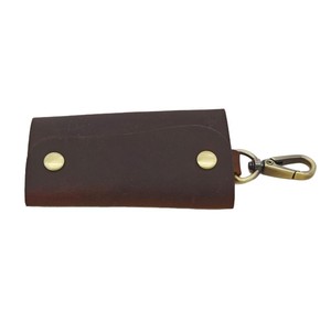 Hiện đại tối giản vuông Top Grain da Key holder & tổ chức với hợp kim kẽm Keychain in kỹ thuật số - Product Image 5