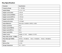 Osilator Kristal EVX9 SMD 9x14 XO 5-700MHz Sine LVCMOS LVPECL LVDS Low Jitter Low Phase Noise