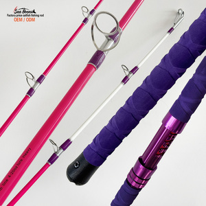 Vente en gros 7'6 "Canne à poisson-chat à action rapide pour la pêche en eau douce et en eau salée Canne à pêche <span class=keywords><strong>au</strong></span> gros avec poignée en EVA - Product Image 1