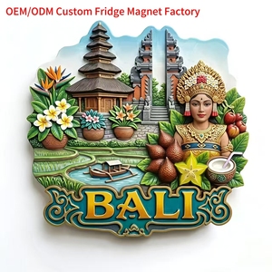 Aimant de réfrigérateur personnalisé <span class=keywords><strong>Bali</strong></span>, souvenir de voyage, aimant personnalisé sur le thème de l'océan, aimant promotionnel pour la décoration de la maison - Product Image 1