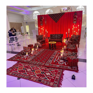 Décoration de siège de salon au henné de style traditionnel oriental Meubles de maison tuftés avec fonctions de rangement pour le salon - Product Image 3