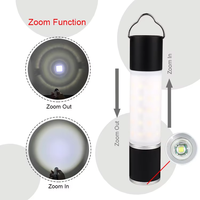 Haute Lumen LED Rechargeable Camping En Plein Air Lanterne Zoomable Torche Lumière Tente Lampe De Table Kit Nouveau Design Lampes De Poche D'urgence