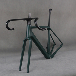 Carbon <b>Frame</b> Disc Gravel Bike Full Hidden Cable Part Carbon Fiber T1000 T4 700X50C Frameset <b>Paint</b> PT560C GR048 - Product Image 2