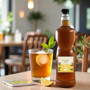 Sirop de thé aromatisé au thé vert au jasmin, certifié ISO 9001, facile à préparer, pour les cocktails. - Product Image 1