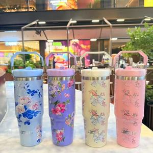 Bán sỉ ngoài trời xe thể thao cốc cà phê giữ nóng lạnh Thép không gỉ cách nhiệt cầm tay cốc - Product Image 3