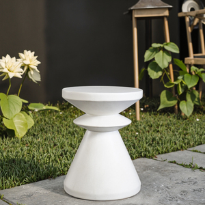 Mesa de consola ambiental de diseño OEM de Vietnam, muebles de jardín al aire libre de cemento, taburete moderno urbano de hormigón, mesa auxiliar - Product Image 6