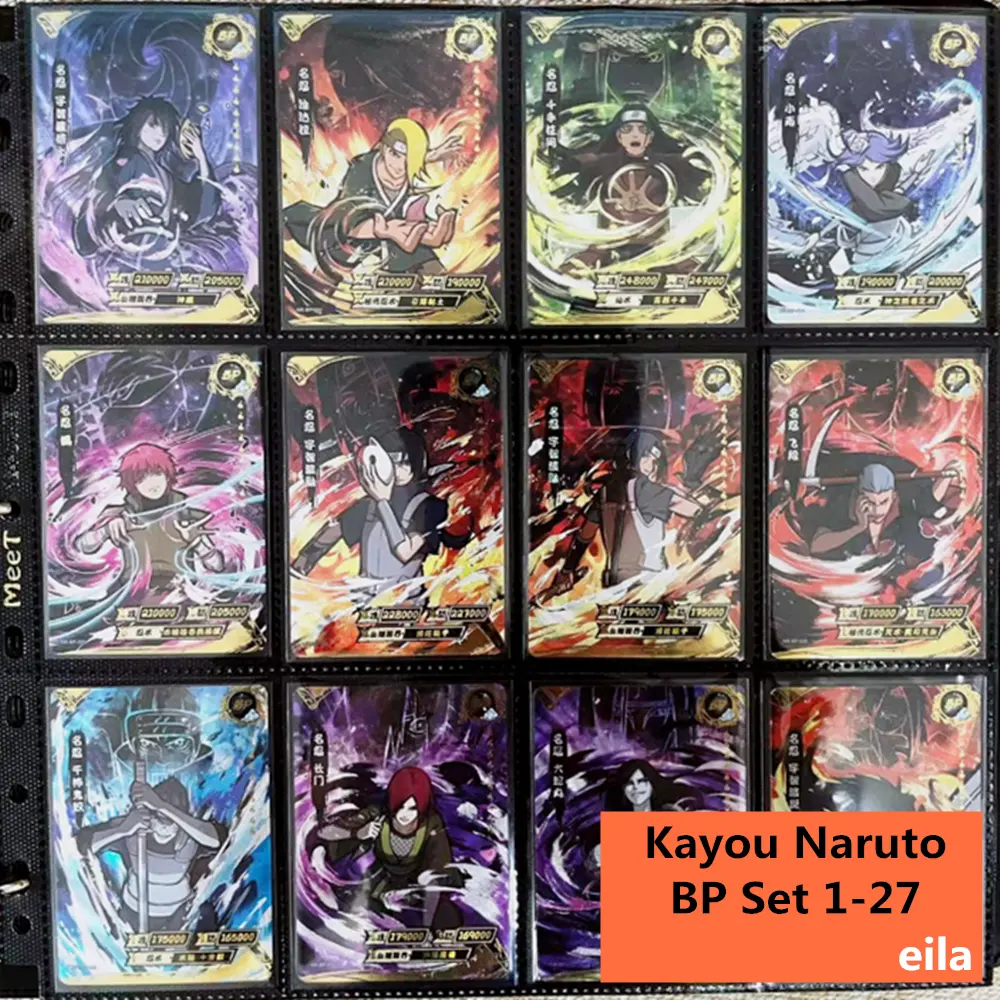 Personaggio all'ingrosso serie giapponese anime playing Collection cards BP 1-27 Game Gift kayou narutoes card per natale