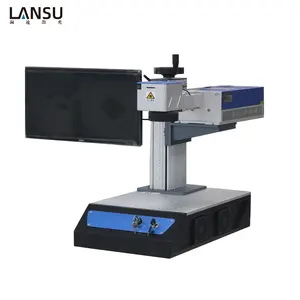 带旋转紫外雕刻机激光打标机的台式电脑飞行紫外3d曲线表面激光打印机