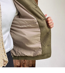 Primavera e autunno camoscio nuovo tinta unita Casual stile giapponese Casual retrò Versatile alla moda giacca da <span class=keywords><strong>uomo</strong></span> con risvolto caldo - Product Image 4