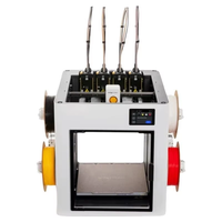 Imprimante 3D FDM Snapmaker U1 à 4 têtes d'impression, haute vitesse 500 mm/s, multicolore, pour usage industriel et domestique, en stock, 110/127/220V