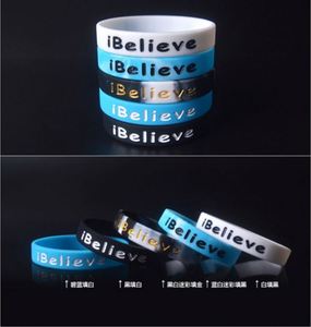 Bracelet en silicone personnalisé « I Believe » pour étudiants et jeunes, bracelet de sport coloré camouflage pour les jeux - Product Image 5