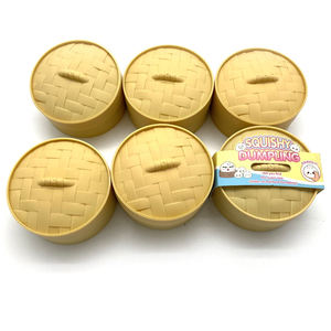 Stress-relief Solid Color Face Dumpling Simulation Steamed Bun <b>Squishy</b> Toy Quick Rebound Original Dumpling - Product Image 5