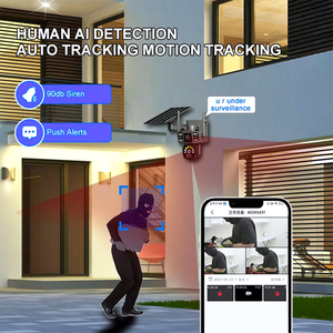 Kamera PTZ Solar 4MP HD 4G WiFi dengan Penglihatan Malam Deteksi Gerakan Audio Dua Arah Tahan Cuaca Baterai 8000mAh - Product Image 5