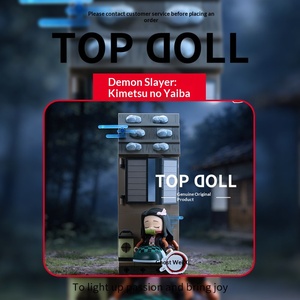 Authentique POPMART Demon Slayer <span class=keywords><strong>Kimetsu</strong></span> <span class=keywords><strong>No</strong></span> <span class=keywords><strong>Yaiba</strong></span> Unwavering Resolve Arc Block Figures Blind Box Gift PVC Construction Toy - Product Image 3