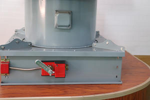 Ventilateur de ventilation monté sur le toit à flux axial d'échappement de fumée de cheminée en acier au carbone FRP - Product Image 4