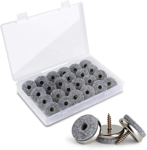32 Meubles Patins En <span class=keywords><strong>Feutre</strong></span> Rond de 28mm à visser Patins <span class=keywords><strong>Feutre</strong></span> Patins pour Meubles En <span class=keywords><strong>Bois</strong></span> Chaise Table Jambes - Product Image 1
