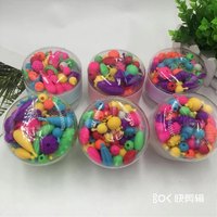 Offre Spéciale Transparent En Plastique Coloré Double Face 240ml Slime Capsule Bouteille Mignon Ornement Cristal Boue Pot De Stockage Boîte En Plastique