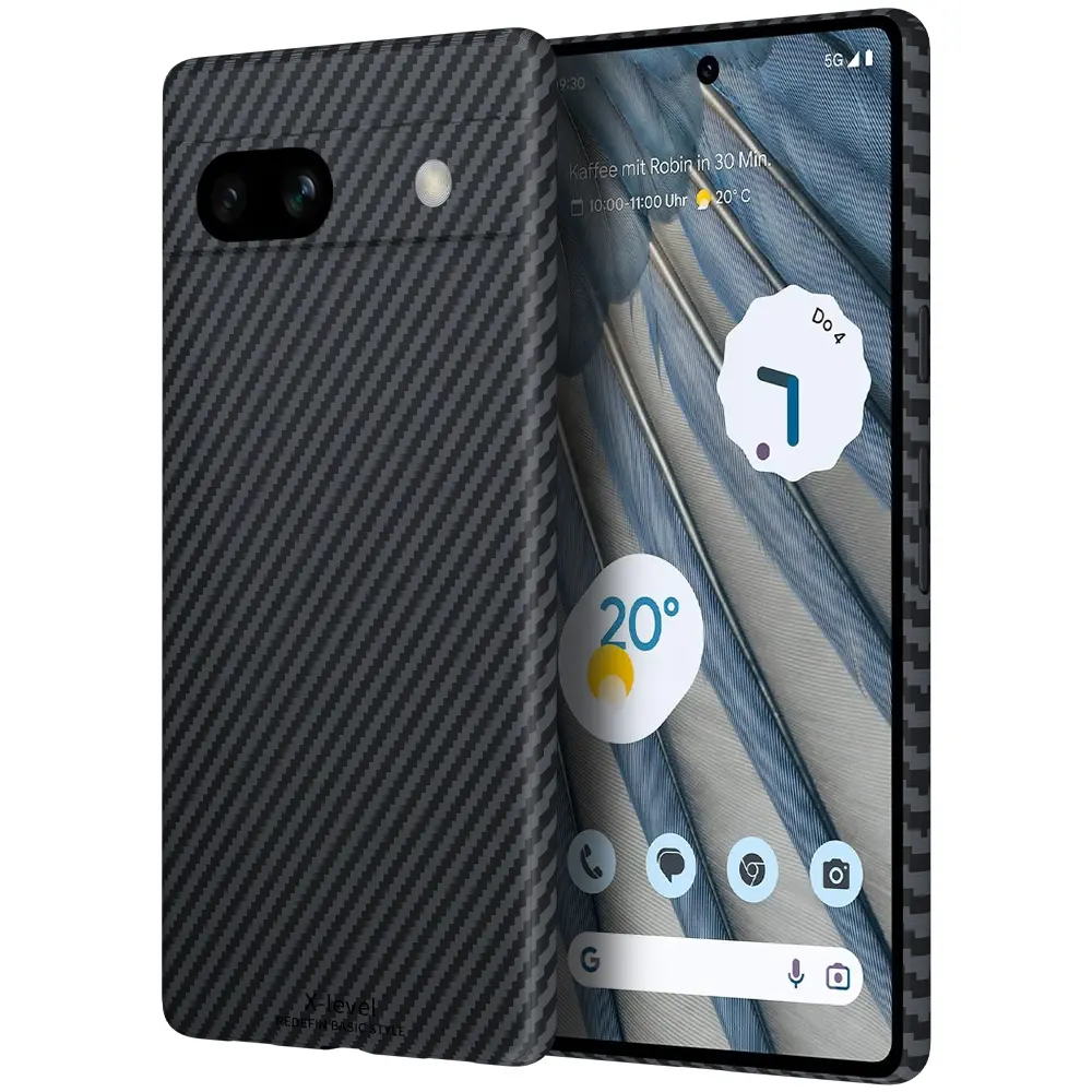 Xレベル卸売アラミドカーボンファイバー用Pixel 7A携帯電話ケースケブラー素材ケース用Google Pixel 7A 7pro 6A 6 5 4