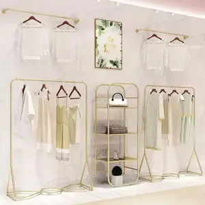 Clothing store display rack display rack golds clothing store clothing shelf decoration special floor-standing clothes rack