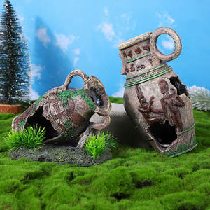 Modern Retro Style Resin Grass Skew <strong>Pot</strong> 5W Outdoor &amp; Kitchen Aquarium Decor Packed in Bags for <strong>Fish</strong> &amp; Shrimp - Product Image 3