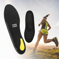 Semelles orthopédiques en EVA de marque OEM, service de logo personnalisé, base antidérapante, coussinets à double densité pour le sport et les loisirs, vente en gros