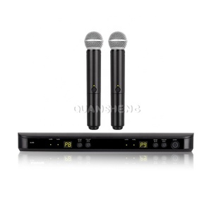 Mikrofon Nirkabel Profesional UHF 2 Kanal Dinamis Genggam untuk Pertunjukan Karaoke Panggung BLX288 S58 BETA58 - Product Image 3