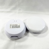 Palette à paupières vide carrée en plastique ABS recyclé avec logo personnalisé, étui compact pour fard à joues, conteneur pour poudre compacte, miroir cosmétique