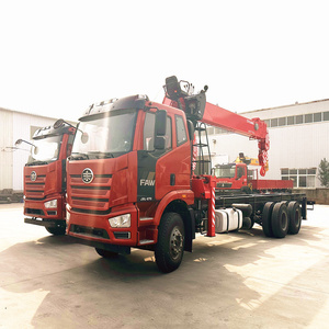 Faw Xe Tải Gắn Cần Cẩu 8x4 Lớn Sức Ngựa Xe Tải Nặng Một Chiếc Xe Tải Gắn Cần Cẩu Với Một Sự Bùng Nổ Thủy Lực Cho Bán Nóng - Product Image 5