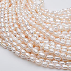 Vente directe d'usine, approvisionnement en gros sur place de colliers de perles d'eau douce de 6-7 mm, semi-finis BXL104-167 - Product Image 1