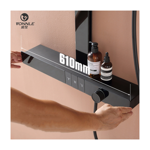 Specchio Ultra ampio corpo principale bagno doccia corpo principale in rame valvola a parete pianoforte chiave bagno doccia set - Product Image 5