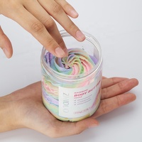 Beurre corporel fouetté au beurre de karité et à la noix de coco, crème hydratante pour le corps, marque privée, vente en gros, pur beurre de karité, hydratant pour le corps