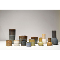Vente flash - Pots à fleurs en céramique marbrée de style nordique avec finition émaillée, design coloré pour une utilisation en intérieur