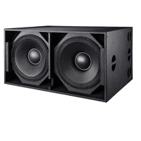 Haut-parleur de basse puissant 5000W Double caisson de basses de 21 pouces Haut-parleur passif Système de sonorisation extérieur