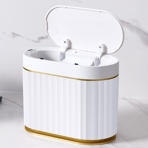 Home 5L Rectangular <b>Kitchen</b> Smart Abs Space Save Automatic Dust Sensor <b>Bin</b> With Swivel Lid for Indoor Household Custom Logo - Product Image 4