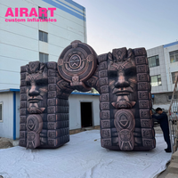 Arche géante en pierre gonflable ajoutant du mystère à votre événement pour l'entrée du festival