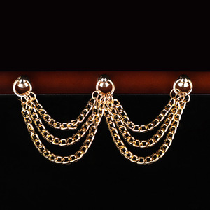 <span class=keywords><strong>Collar</strong></span> de cuero de cadena dorada BDSM de lujo-Gargantilla esclava con plomo para sumisión femenina, juguete para adultos - Product Image 6