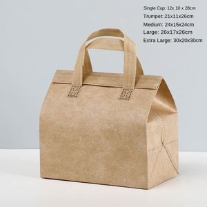 Non-Woven Insulated Aluminum Foil Takeaway Cooler Bag for Cooler Bag Insulated Insulated Non-woven Bag - Product Image 6