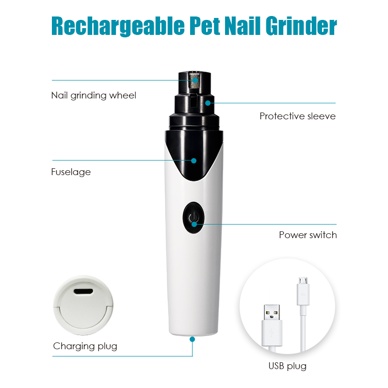 Portable and rechargeable soft painless legs cleanliness's dog's nAIL cutout
