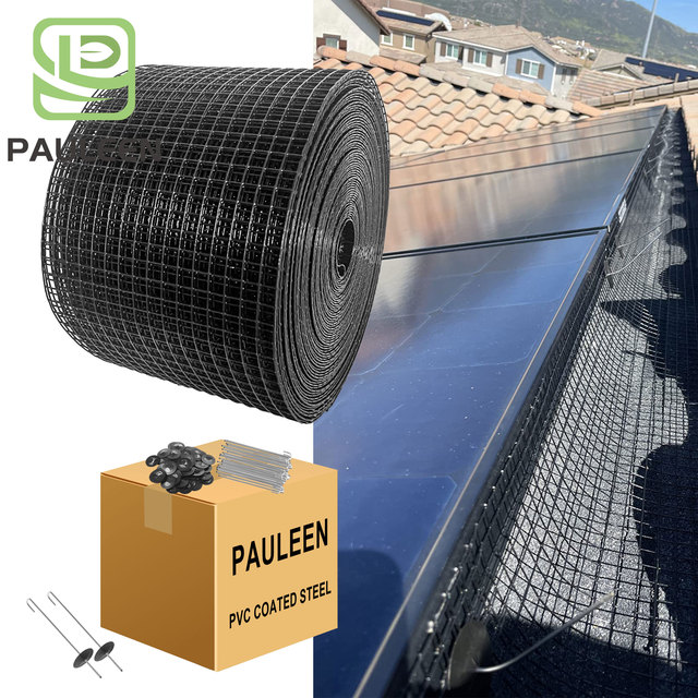 8-inch X 100 ft Coated Galvanized Solar Panel Protection Mesh Anti Bird Net