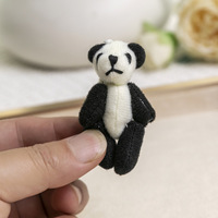 HY Kawaii Mini ours en peluche de 4,5 cm, jouets en peluche, mini panda en peluche de 6 cm