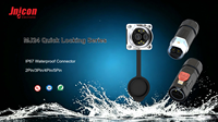 Conector de Cable de Bloqueo Rápido Jnicon MJ24 para Conexión Eléctrica, Enchufe Circular LED Solar Macho y Hembra con Socket