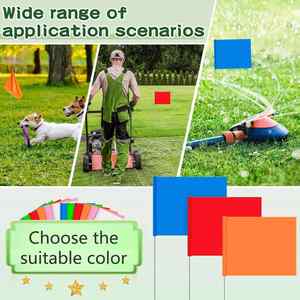 Drapeaux de marquage de jardin en PVC couleur unie, vente chaude, en gros, promotionnels, pour l'irrigation, fanions, marqueurs de jardin en fibre de verre - Product Image 5