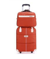 Petite Valise Chariot Pliante Oxford Élégante Personnalisée Sac de Voyage à Roulettes Bagage Tendance Expédition Aérienne