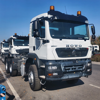 Camion tracteur diesel d'occasion Sinotruk HOWO TX à bas prix, 6x4, 380HP, 400HP, capacité 40T, pour conteneurs et remorques, tête de camion manuelle
