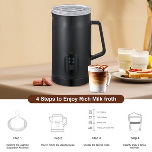 Espumador de Leche con Certificación CE - Vaporizador de Leche Eléctrico Silencioso con Revestimiento Antiadherente Ecológico - Product Image 3